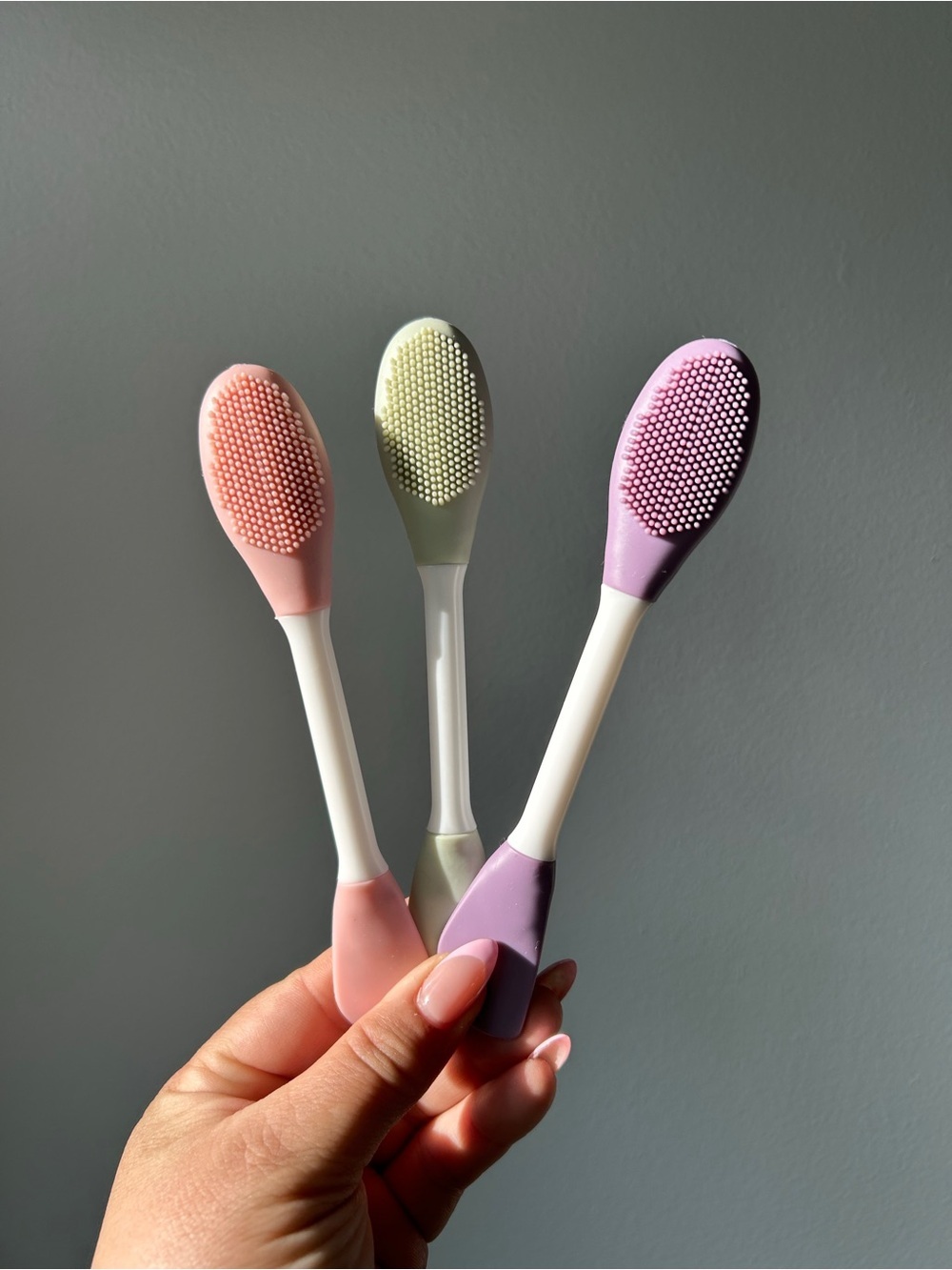 NEW Silicone Facial Cleansing Brushes - Pink, Mint, Lavender